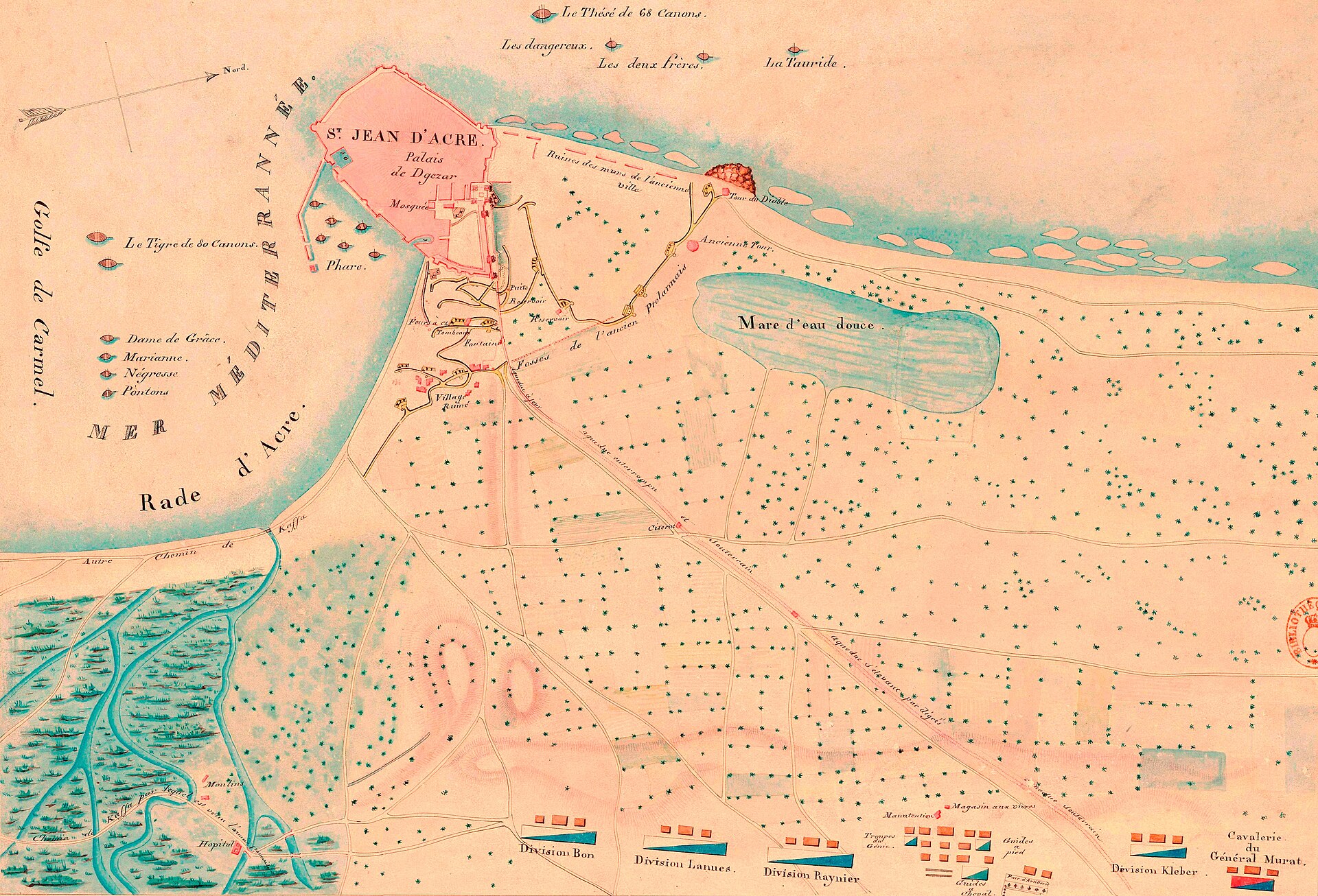 Conducts the siege of Acre
