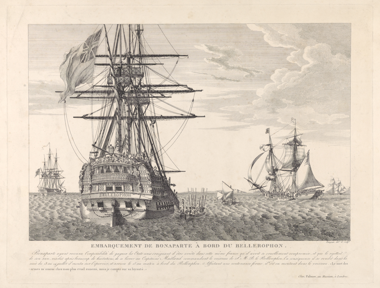 Surrenders aboard HMS Bellerophon