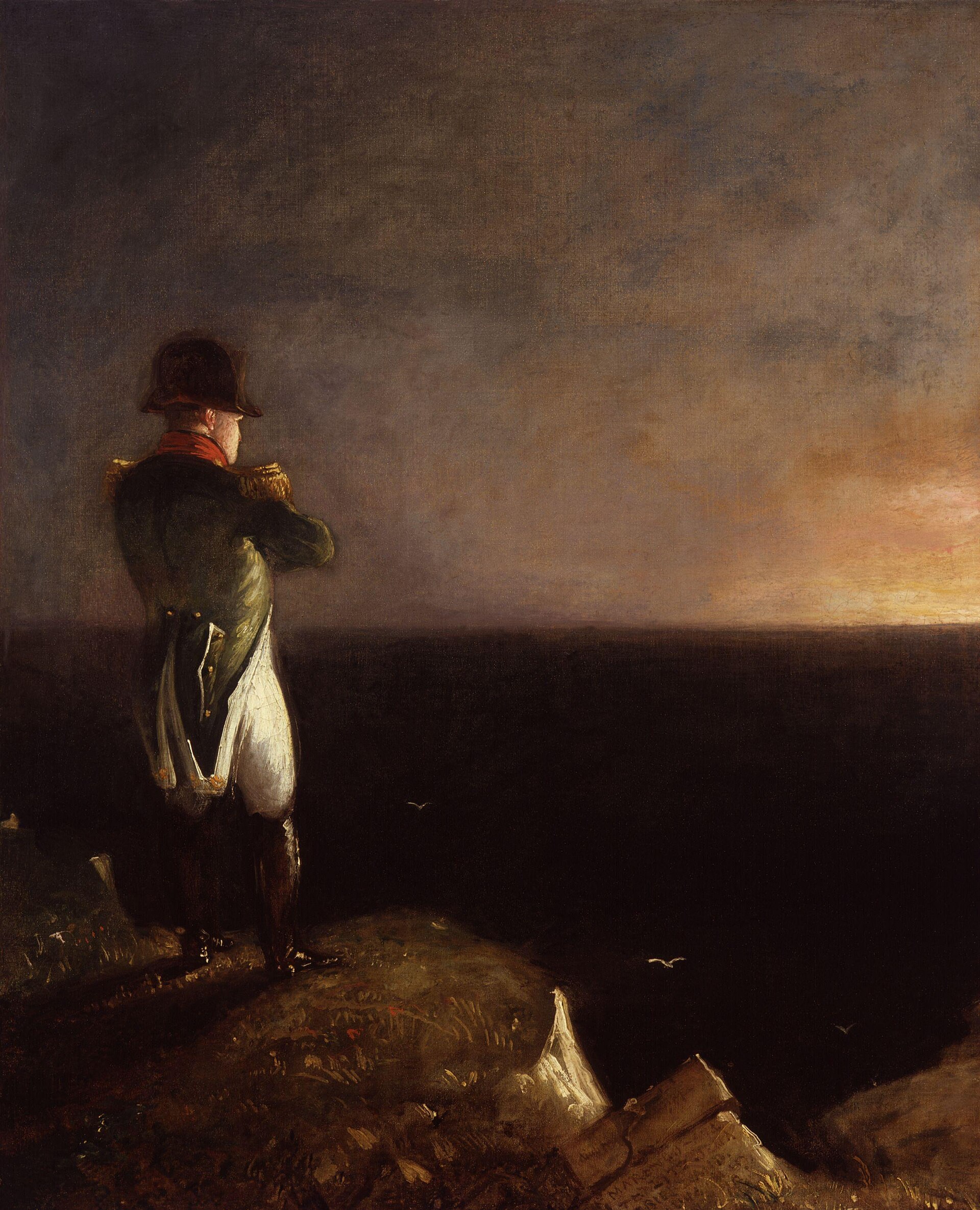 Arrives at Jamestown in exile