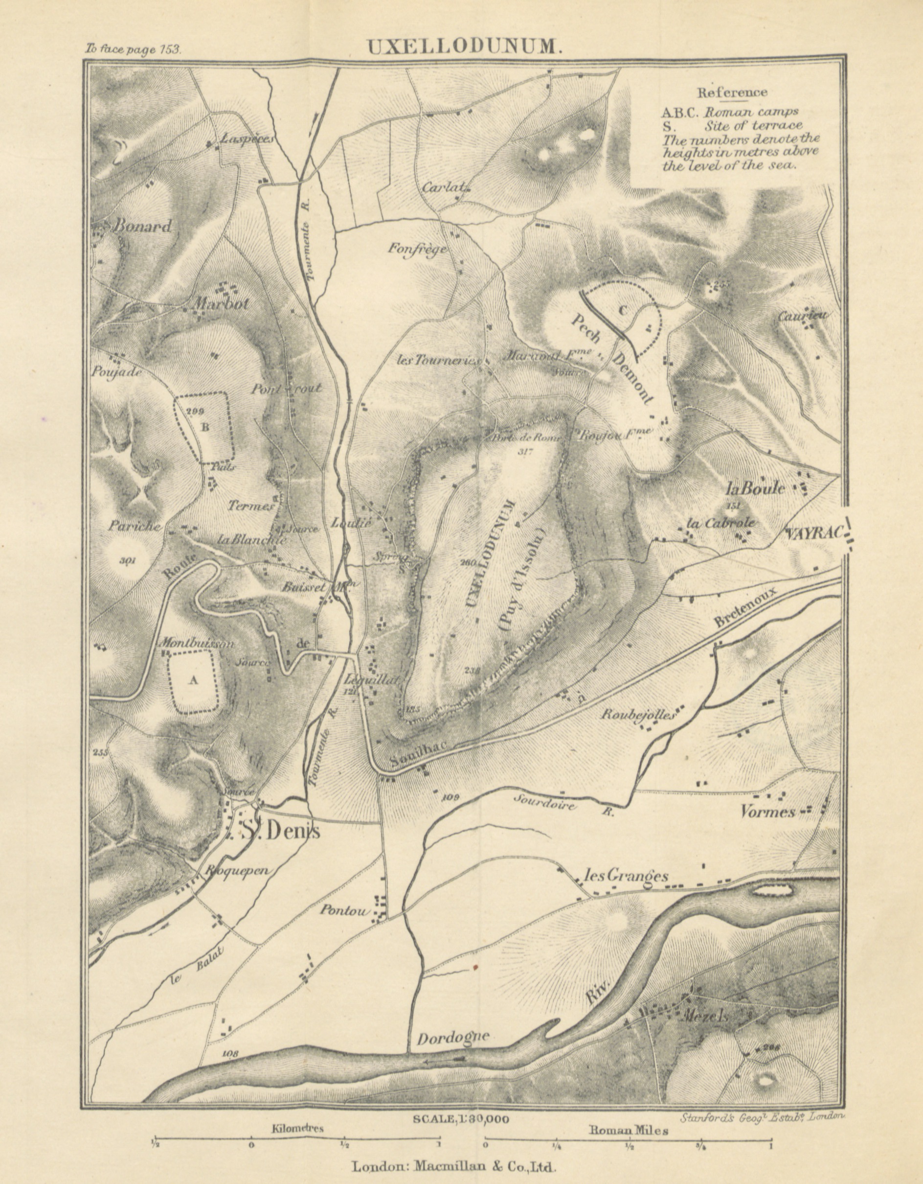 Personally conducts the siege of Uxellodunum
