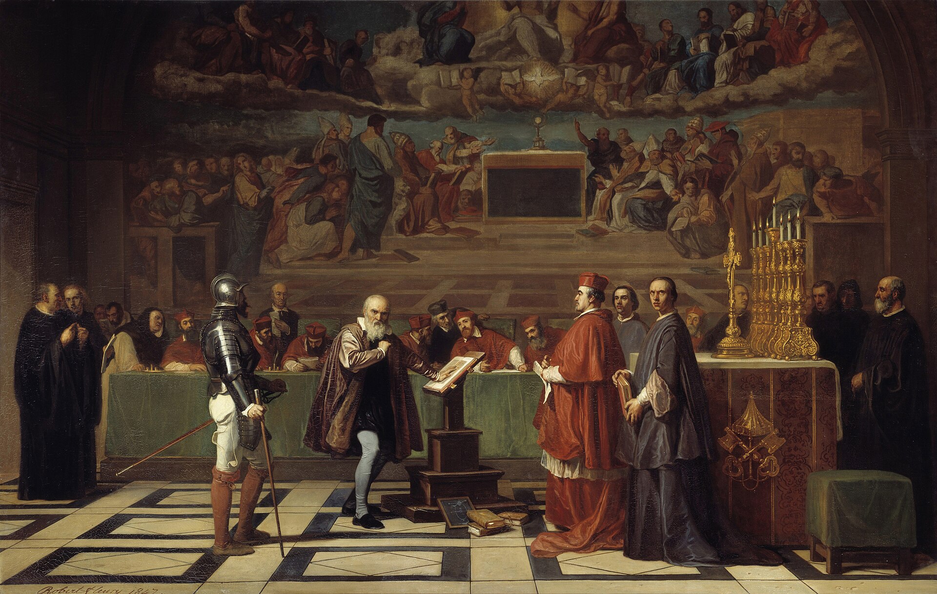 Departed Florence for his trial