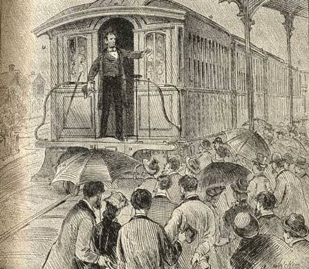 Departed Springfield for Washington