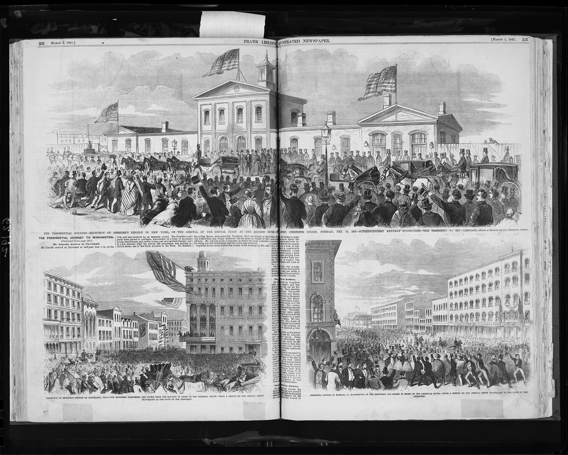 Received crowds in New York City