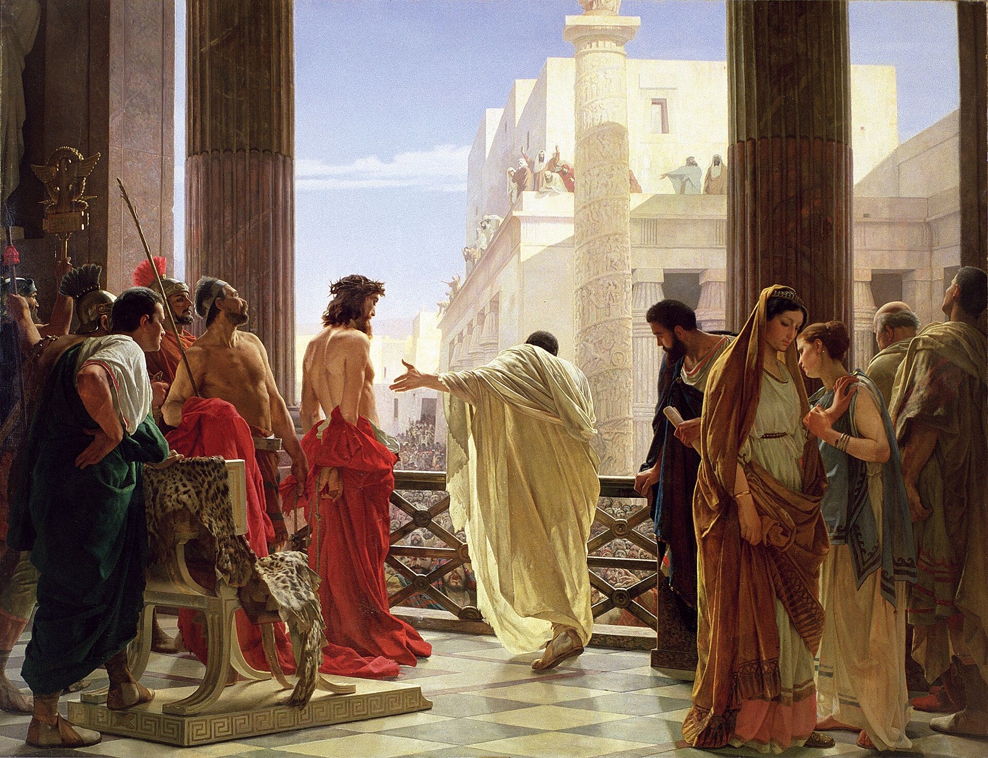 Faced Pilate at the Gabbatha/Lithostrōtos