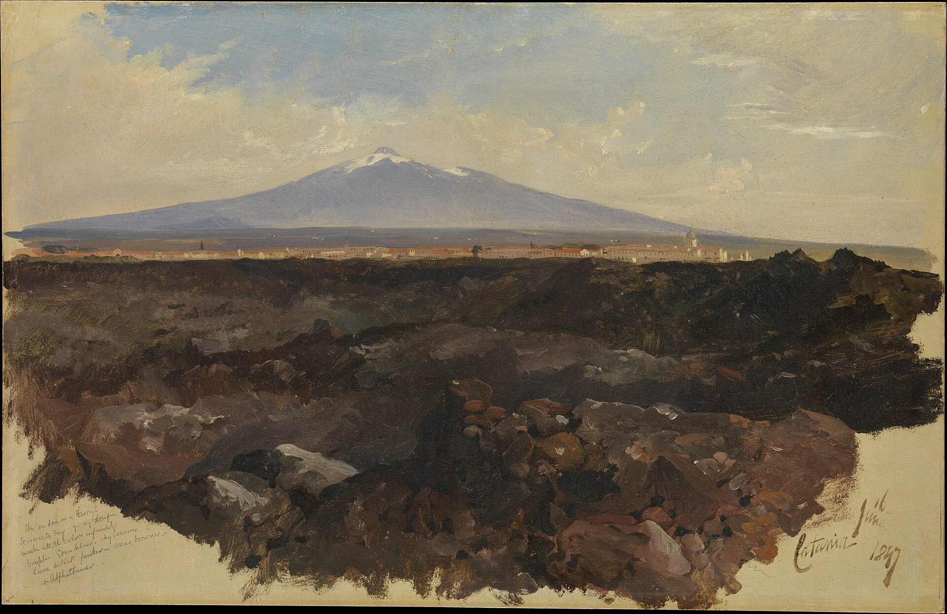 Visits the craters of Etna