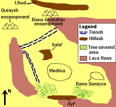 Directs Medina's defense during the Trench