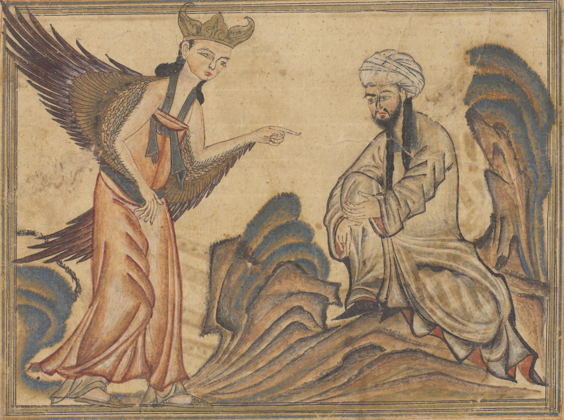 Receives the first revelation at Hira