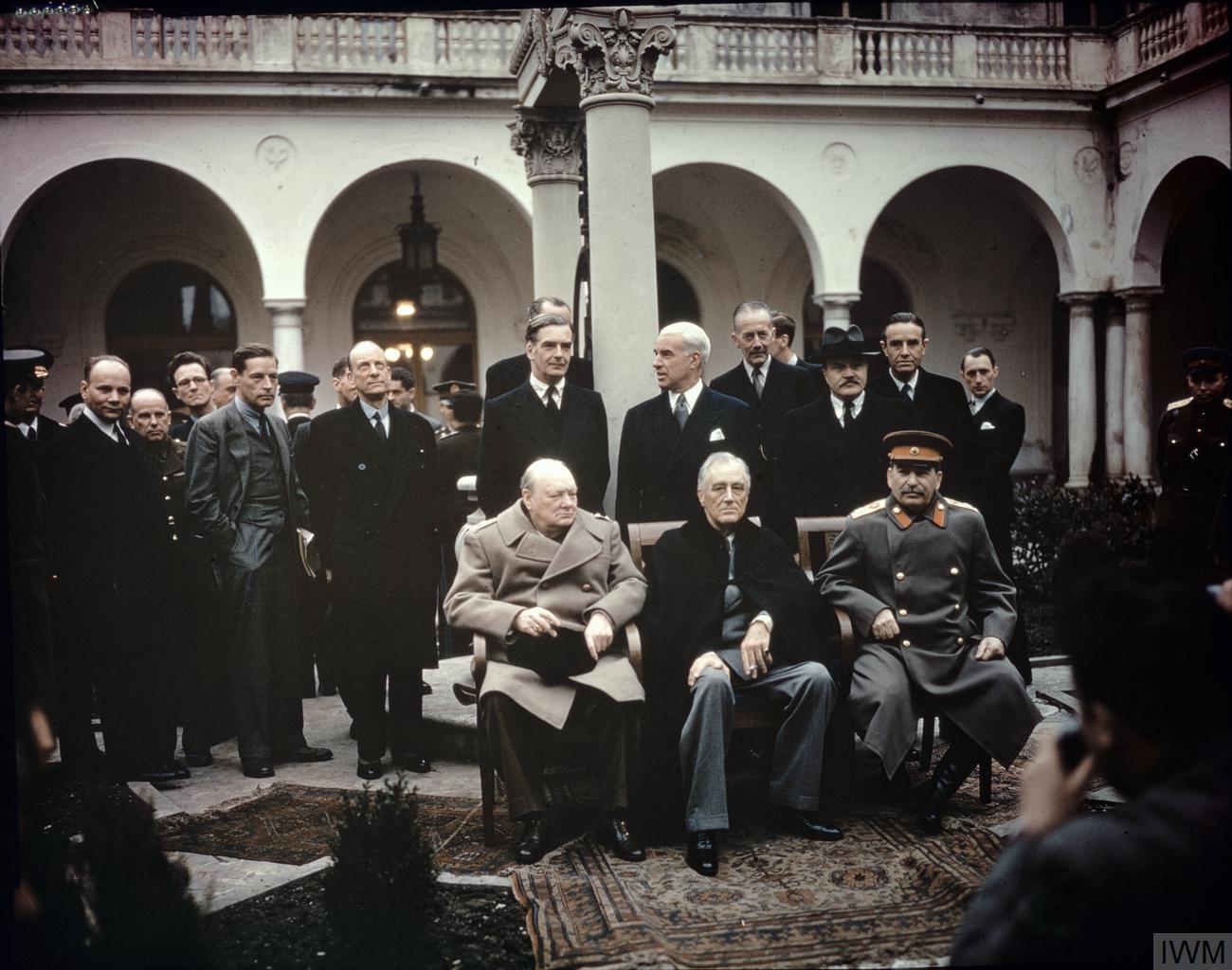 Attends the Yalta Conference