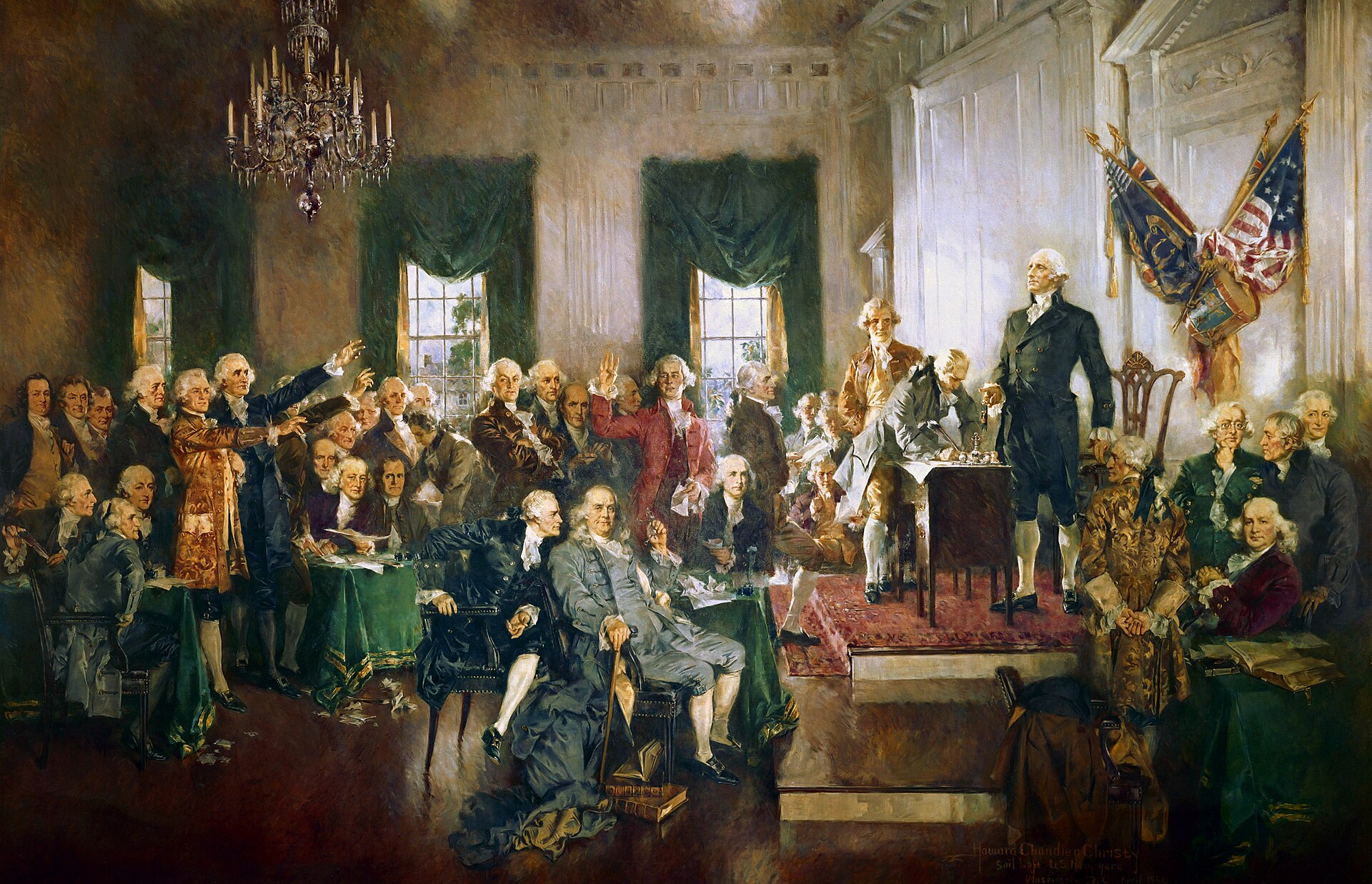 Arrives for the Constitutional Convention