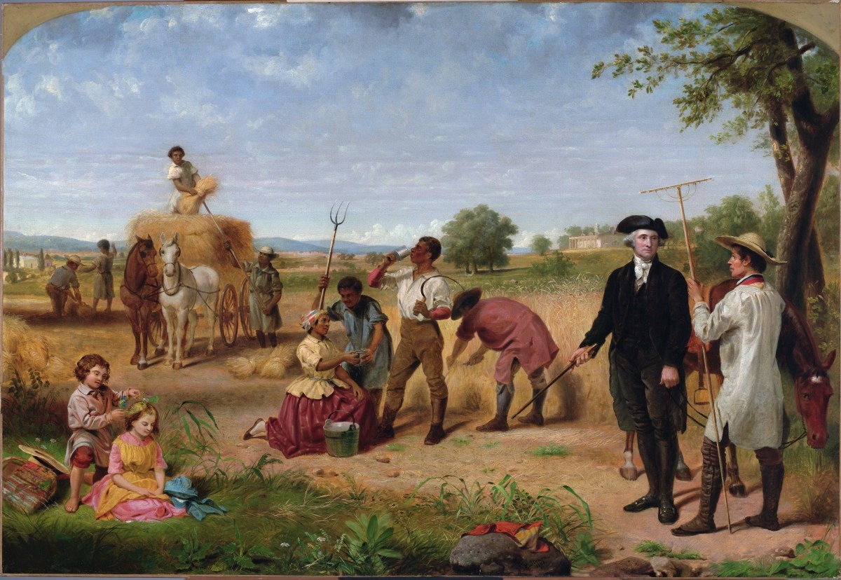 Establishes household at Mount Vernon