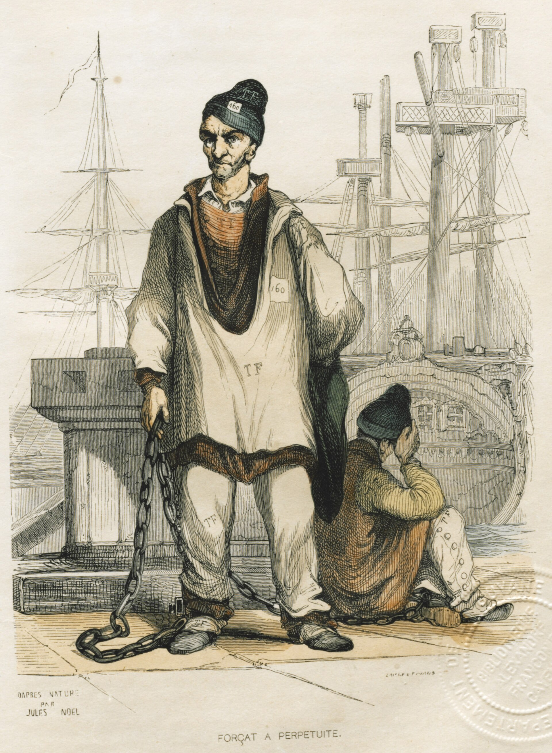 Inspects the Toulon penal colony