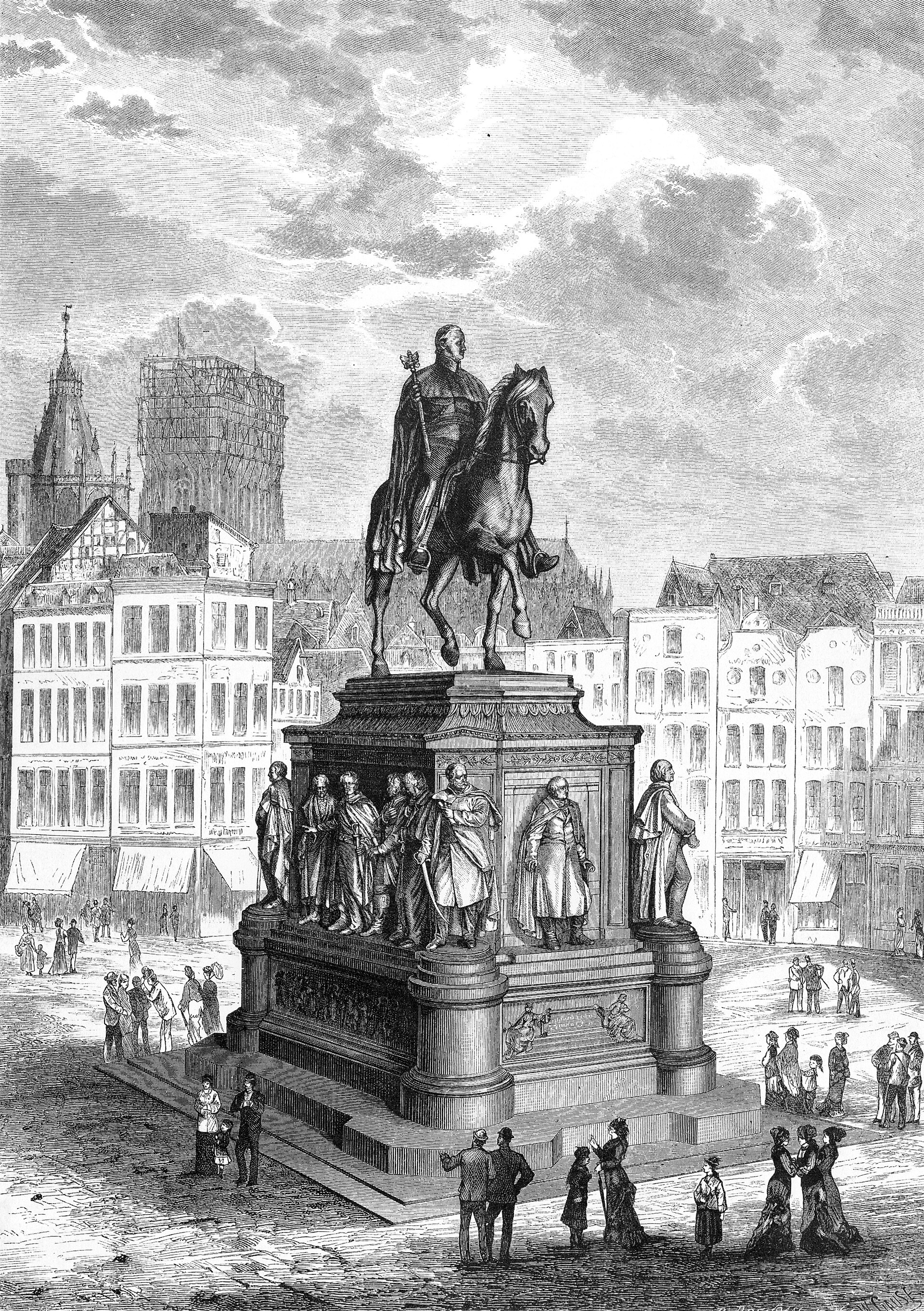 Visited Cologne on his first European tour