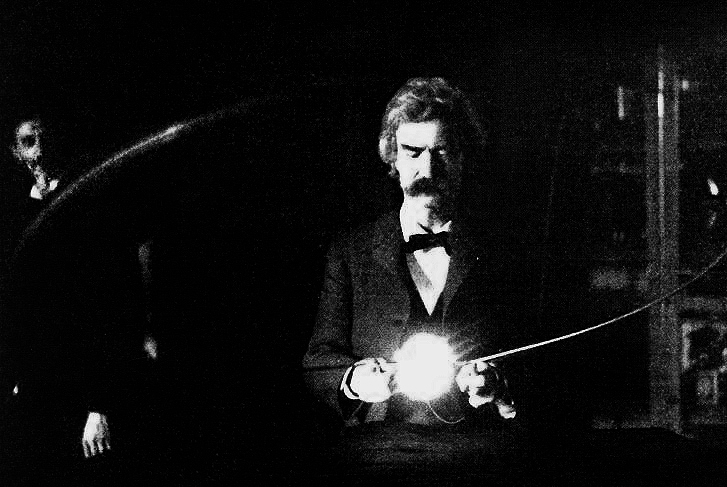 Visits Nikola Tesla's laboratory