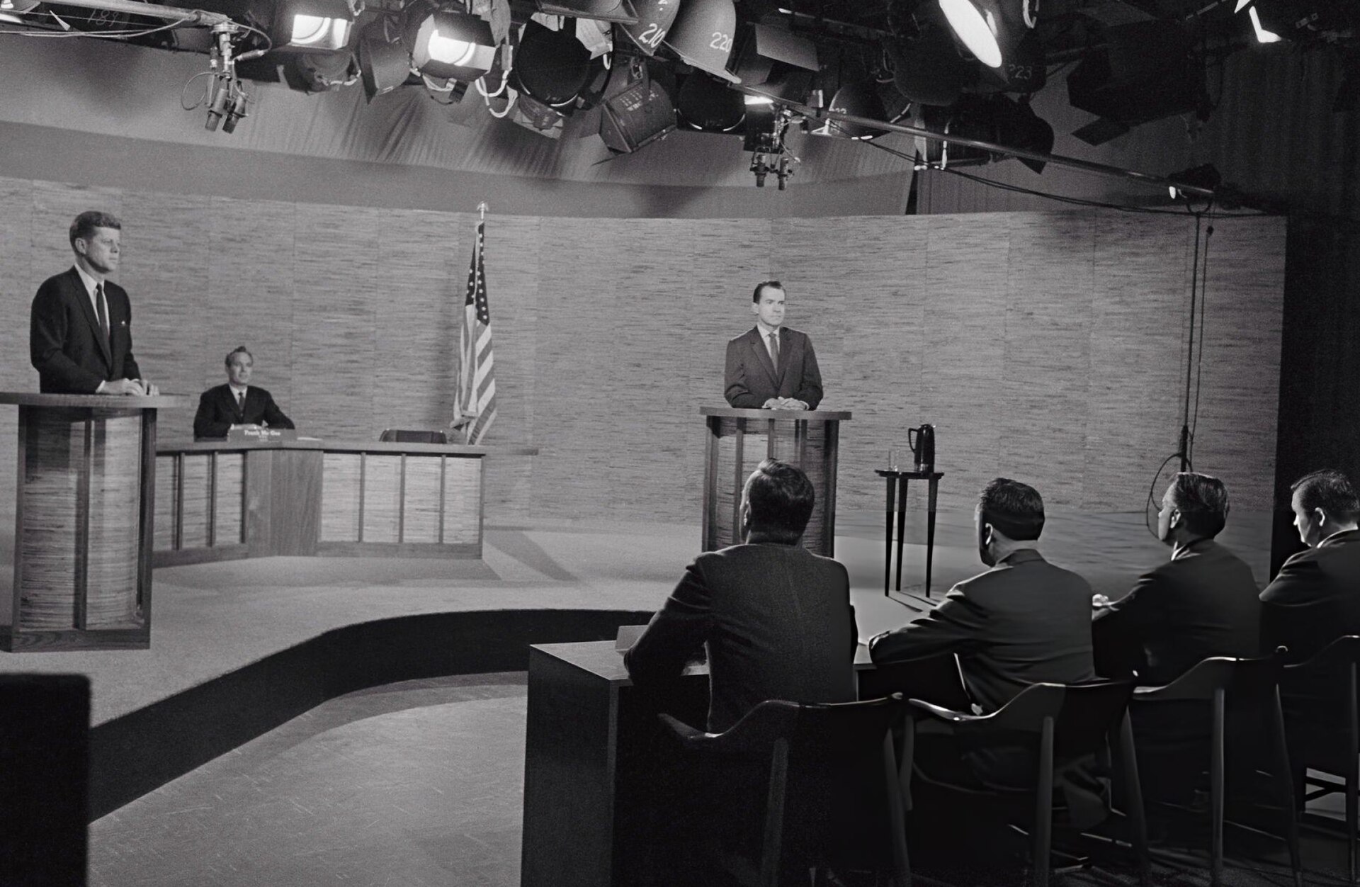 Faced Nixon in the first televised debate