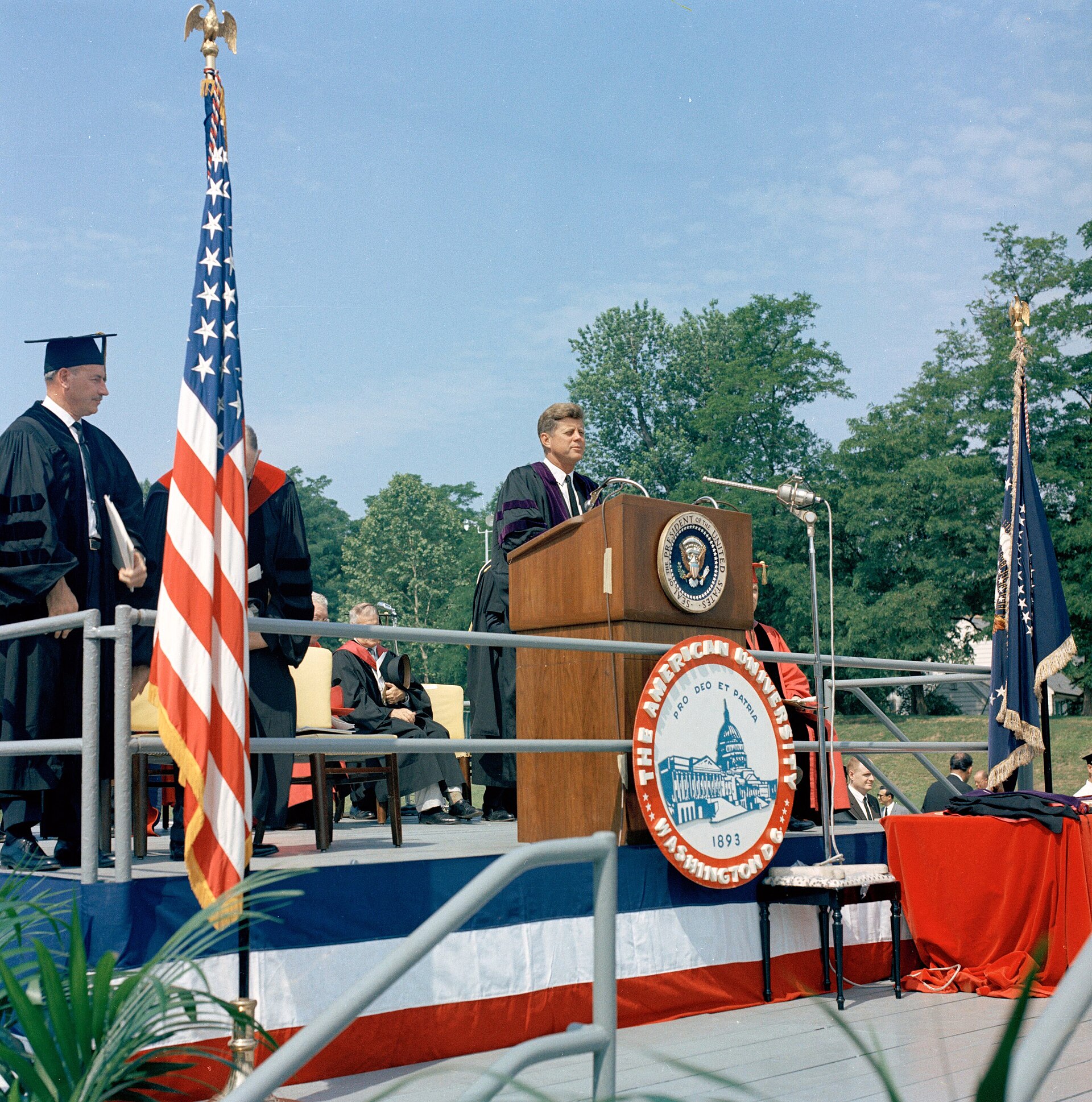 Delivered the American University peace address